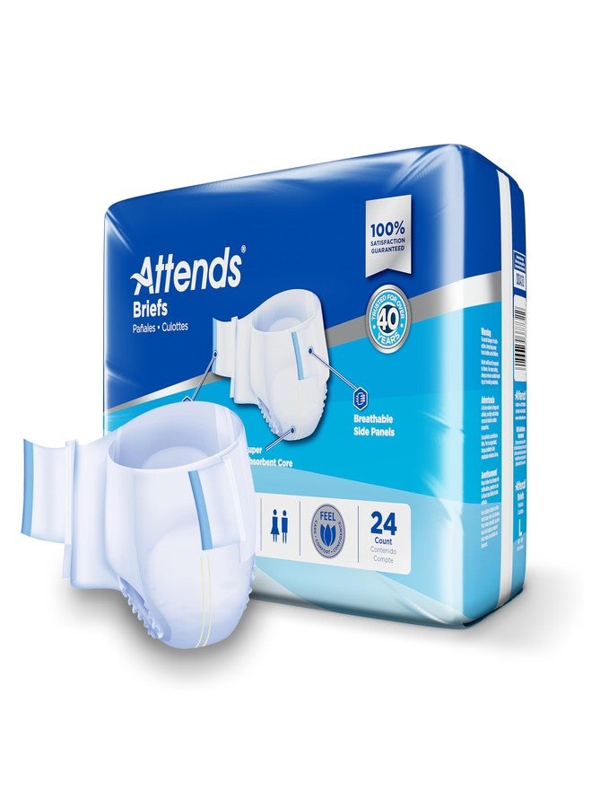 Attends DDA30 Adult Incontinence Briefs with Tab Closures, Large, 24ct Bag - Image 4